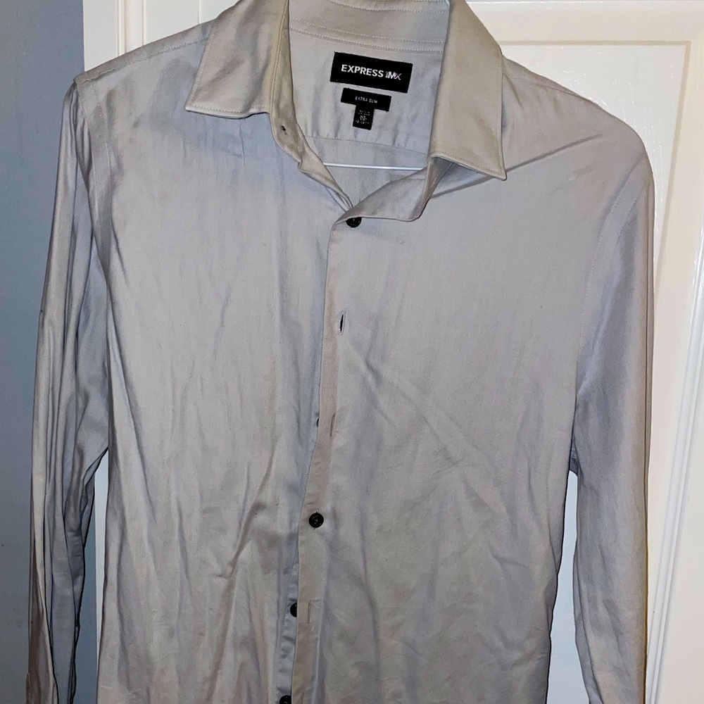 Express Dress Shirt / Light Blue / XS